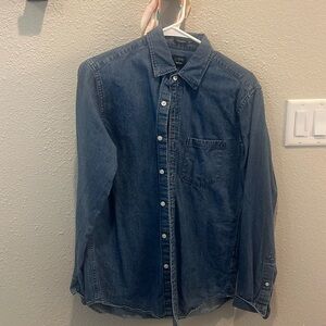 J Crew denim button up. Mens Small / Womens Medium